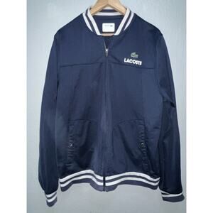 Lacoste Sport Navy Blue Full Zip Men’s Sports Jacket Size XL